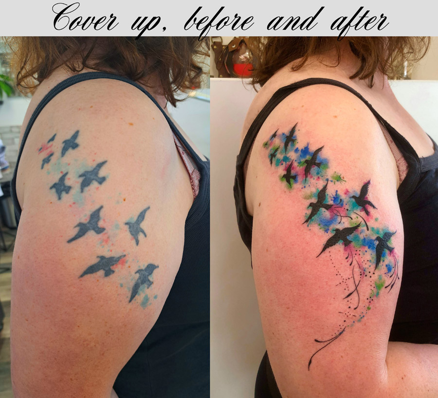 Bird silhouettes repair