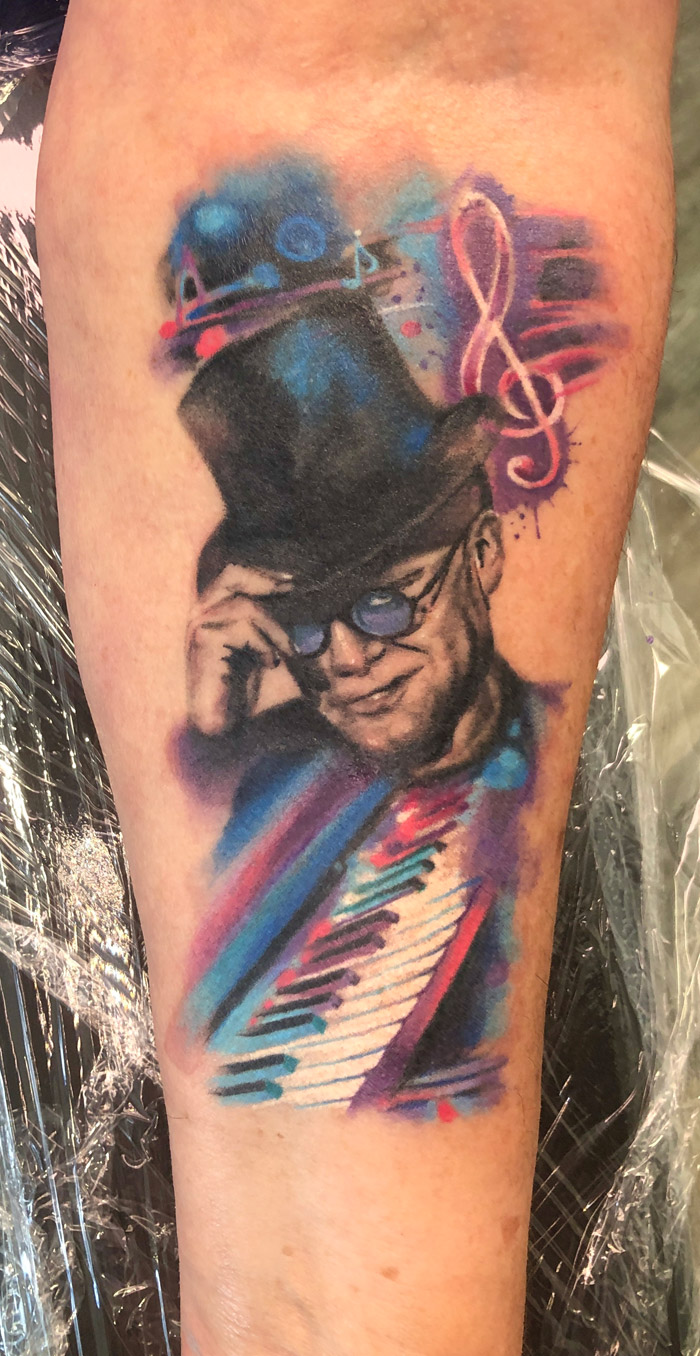 Elton John Tattoo