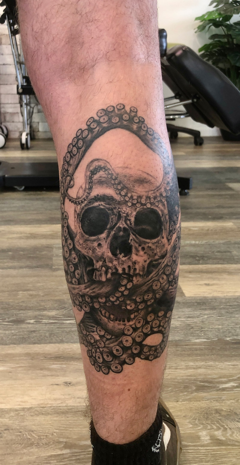 Octoskull tattoo