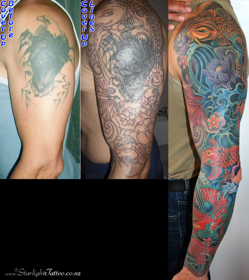 Japanese-sleeve-cover-up-tattoo-blending-tradition-with-bold-renewal