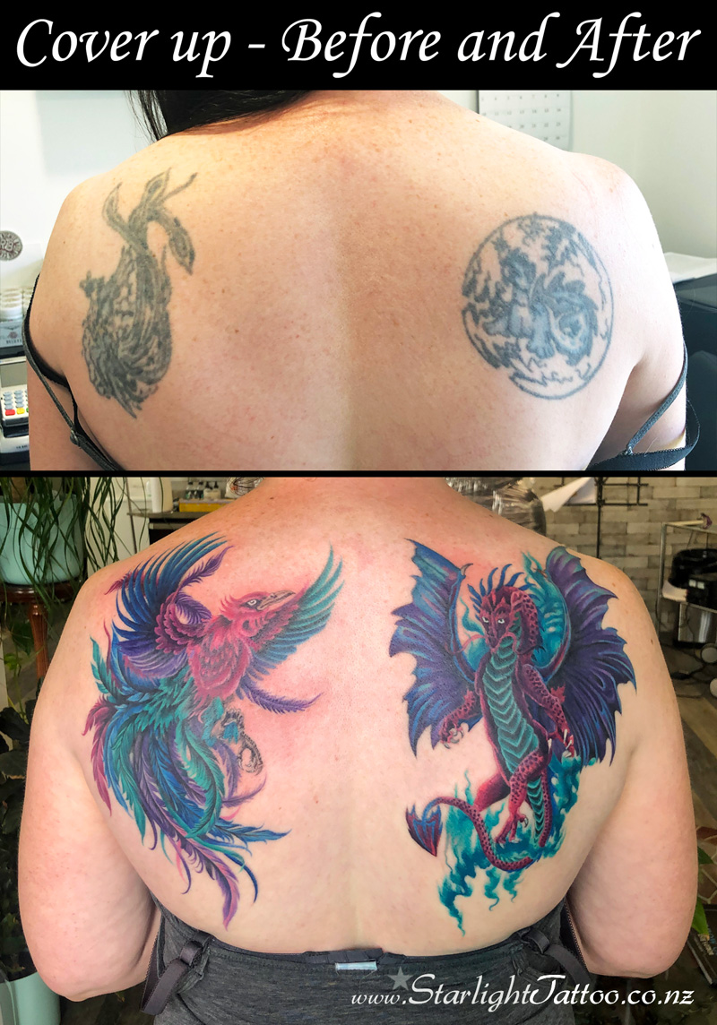 Shoulder-tattoo-cover-up-blending-past-designs-into-new-forms